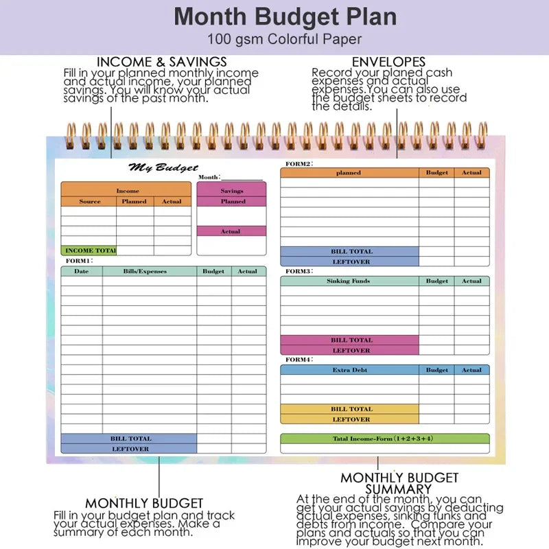 50 Sheets Budget Planner