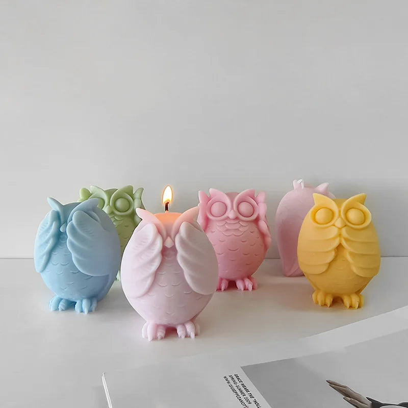 DIY Owl Candle Mold